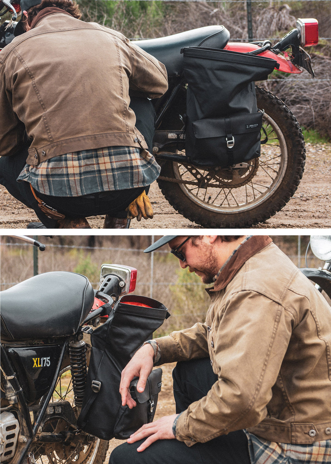 Iron and Resin Moto Pannier Bag